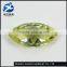 xiangyi gems olive yellow marquise shape cz cubic zirconia stone for jewelry