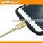 2015 PNGXE Newest design led 1.5M Kirsite Weave Metal Braided Data Cable Support New IOS9