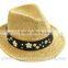 New design custom wholesale trendy fashion lady bowler straw hat
