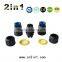 PG11 2Pin Waterproof Connector IP68 30A Nylon Screw Electric Cable Wire Butt Type