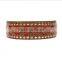 Fashion Long Flat Genuine Leather Dog Leashes / Dog collar