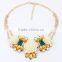 New Hot Selling Flower Choker Collar Vintage Pendant Statement Necklace Women