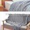 16JWB02 7GG knitted cashmere wool blend throw blanket
