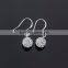 Korea Style 925 Sterling Silver Shambhala Glittering Hoop Earring !