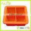 2016 Hot Selling 4 Cavity Silicone Ice Cube Trays, 4 Whisky Cubes Mold