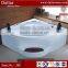 diamond shaped corner massage acrylic bathtub shell