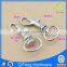 Q-1445 metal snap hook, dog leash hook ,silver samll size snap hooks bag parts