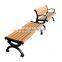 Easily installation wooden park bench