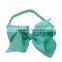 Big Hair Ribbon Bows 6'' Glued With Elastic Headbands Baby Girl Headbands With Bows Hair Accessories