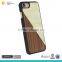 Colorfule seashell and wooden mobile phone cover for iphone 7 case seashell