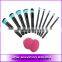 World Best Selling products Cosmetics makeup brush set 10pcs brush with case Beauty tools