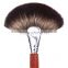 High quality Sable hair luxury red wood handle large Fan brush disposable refillable face sweeper brush