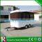 Mobile fast food trailer food trucks for sale with high quality