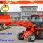 Everun brand telescopic boom Loader ER1500 with grapple forks