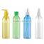Wholesale 250ml empty clear plastic pet liquid shampoo hair soap pump bottles for screen printing