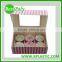 2016 new design Custom white cardboard box for cupcake
