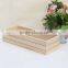 decorative handmade unfinished small timber crate for plant