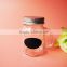 120ml baby use glass mason jar for ejuice with black frosted and tin lid