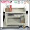 China factory direct sale steel mobile bookshelf library book cart with wheels