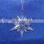 acrylic different style clear snowflake for christmas snowflake