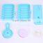 Vacuum suction cup bathroom and kitchen plastic double layer shelf/soap holder
