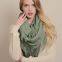 Plain Color Winter Fringed Infinity Circle Loop Scarf Wrap Manufacturer