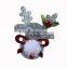 Christmas novelty led light up flashing reindeer plastic lapel pin