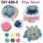 2015 hot selling DIY educational moving magic play sand with Tools and Molds for kids