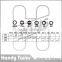 4 Pcs Rotary Impact Screw Extractor Set