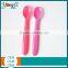 Newest Soft Tip Color Changing Heat Rubber Baby Fork Spoon