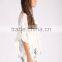 new arrived momen's pleated white sleeveless summer tops