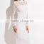 Women Spring Fall Bodycon party Dress White Eyelet Mesh Knee-length Celebrity Long sleeve Bandage Dress Wholesale