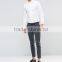 Guangzhou High Quality Custom Long Sleeve Spread Collar Mens 97% Cotton 3% Elastane Stretch Skinny Fit Casual White Solid Shirts