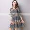 2017 new design Pullovers skirt fashion Retro national wind style ladies dress Comfortable cotton dress