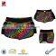 unique 100% polyester rainbow design women boardshorts
