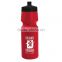 USA Made 24 oz Bike Bottle With View Stripe And Push Pull Lid - BPA/BPS-free and comes with your logo