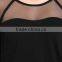 Two-color Long Sleeve T-shirt Skin Tight t Shirt With Net Design