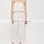 2017 Newest fashion Embroidered sling ladies Jumpsuit with ruffles