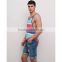 custom hot sale Men's beach vest latest design tank top in 2016 manufacturing in China