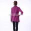 women's inclined zipper lapel rose blouse