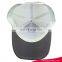 grey canvas baseball cap half whtie mesh trucker hat with embroidery patch