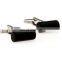 fashion black cats eye stone cufflinks cylindrical cufflinks