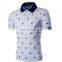 Custom Men's Fashion Short Sleeve Full Printed Polo T Shirt