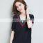 2016 Baiyimo Spring New Fashion Design Deep Girl Women Casual V Neck Blouse