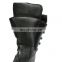 high quality black leather military army boots