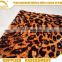 Polyester spandex automotive upholstery printing velvet leopard fabric