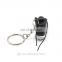 Excellent quality 3D basketball shoe lace key chains with box and bags