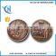 Newest fashion customized metal wedding anniversary souvenir coin