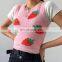 Cute Girls Knitted Female Autumn Vest New Strawberry Sweater Knitwear Tank Top