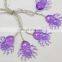 LED decoration safety Halloween purple spider light decor up scary party string lights All Saints Day home lighting outdoor